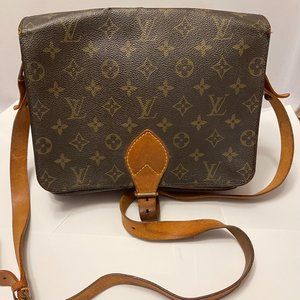 Authentic Louis Vuitton Cartouchiere MM Crossbody Bag